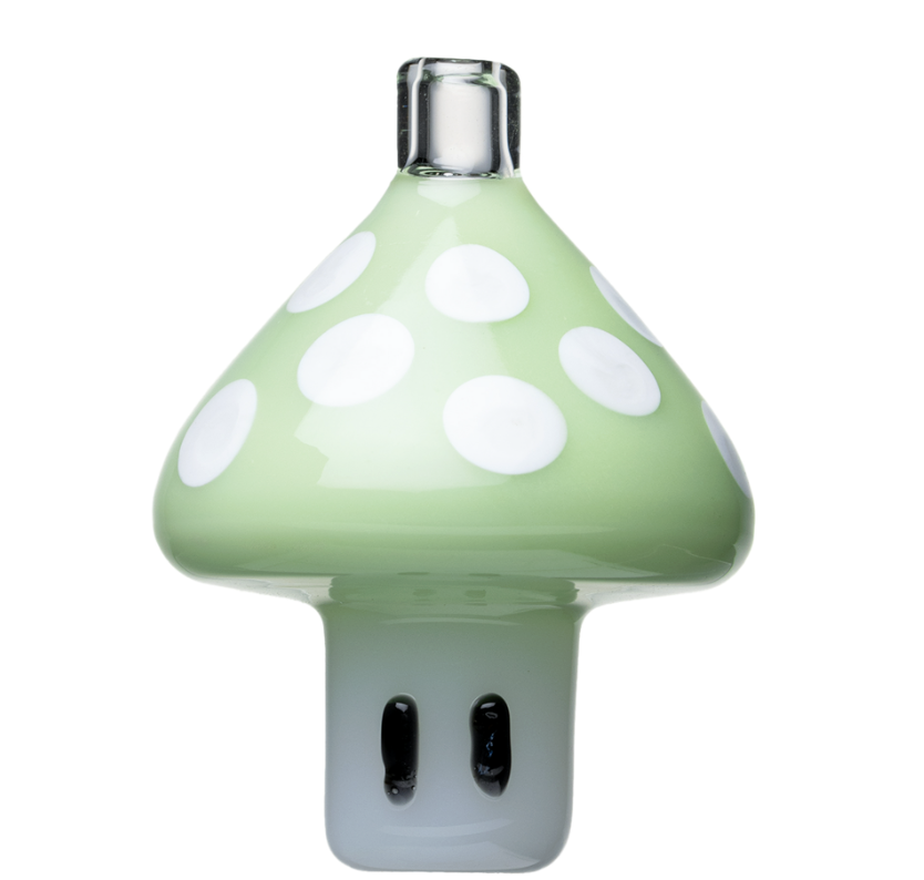 Human Grade Mushroom Carb Cap *ATX Only / Milky Green